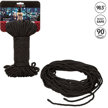 Corda BDSM Scandal® Nera 30 m, Setosa e Resistente per Bondage e Shibari